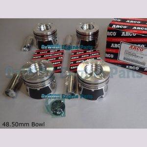 Nissan YD25 Piston and Ring Set in STD Size 48.5mm Bowl