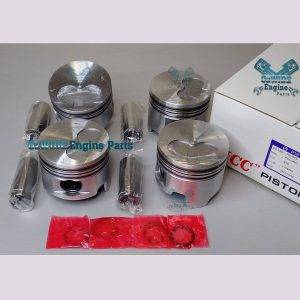 Toyota 3L Piston Set in STD Size, Alfin inserts