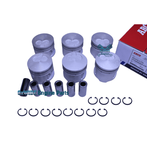 Toyota Landcruiser 1HZ Piston Set in STD Size Late type with 58mm combustion relief.