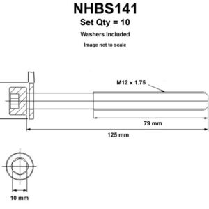 Nissan X-Trail QR25DE Head Bolt Set NHBS141