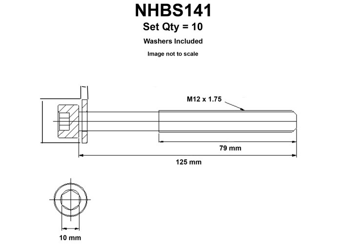 Nissan X-Trail QR25DE Head Bolt Set NHBS141
