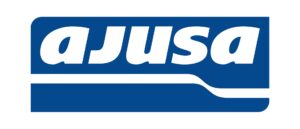 Ajusa engine parts company logo.