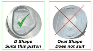 Mitsubishi 6G72 D Shape Piston crowns how to identify