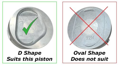 Mitsubishi Pajero NG 3.0 Lt Petrol 6G72 12v - Piston Set (D Shape) - Image 2