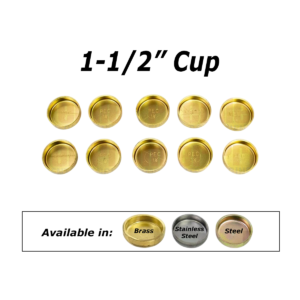 1-1/2 Cup Welch Plugs pack of ten.