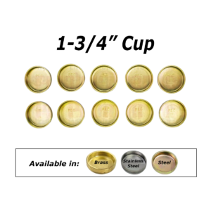 1-3/4 Cup Welch Plugs pack of ten.