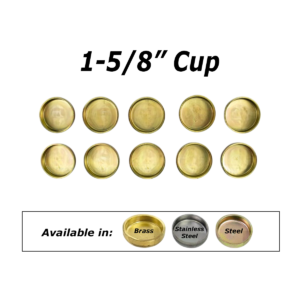 1-5/8 Cup Welch Plugs pack of ten.