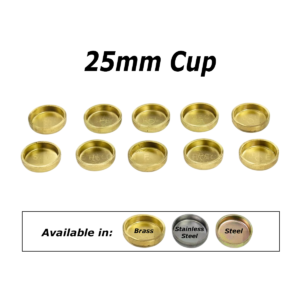 25mm Cup Welch Plugs pack of ten.