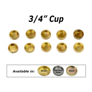 3/4" Cup Welch Plugs pack of ten.