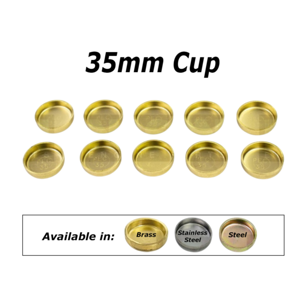 35mm Cup Welch Plugs pack of ten.