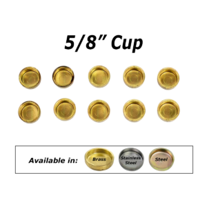 5/8 Cup Welch Plugs pack of ten.