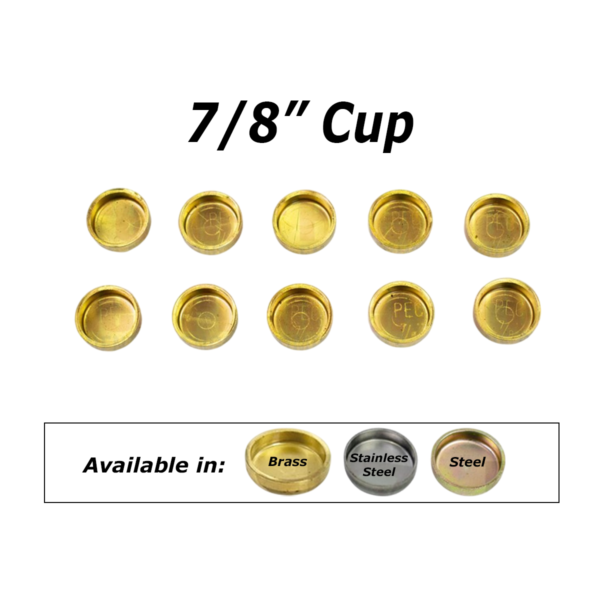 7/8 Cup Welch Plugs pack of ten.