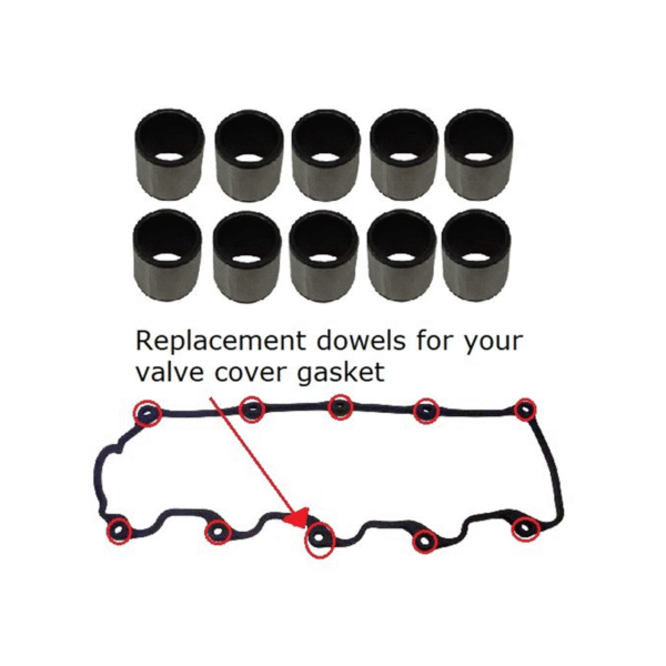 Toyota 3L 5L rocker cover gasket dowels